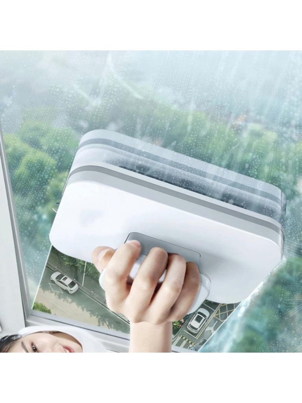 Magnetic Window Cleaner Double-sided Window Cleaning Brush Glass Wiper Tools